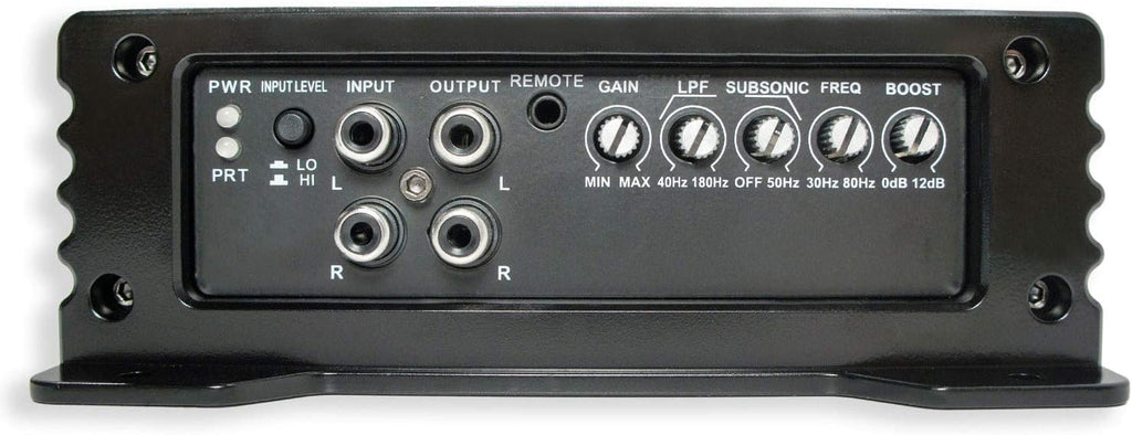 12" Loaded Square Thin Sub Box with Amplifier and Amp Install Kit M24722