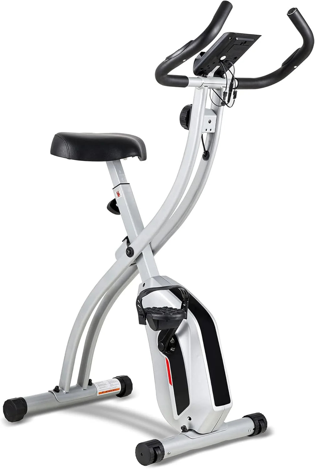 Folding Stationary Exercise Bike with LCD Monitor J674501