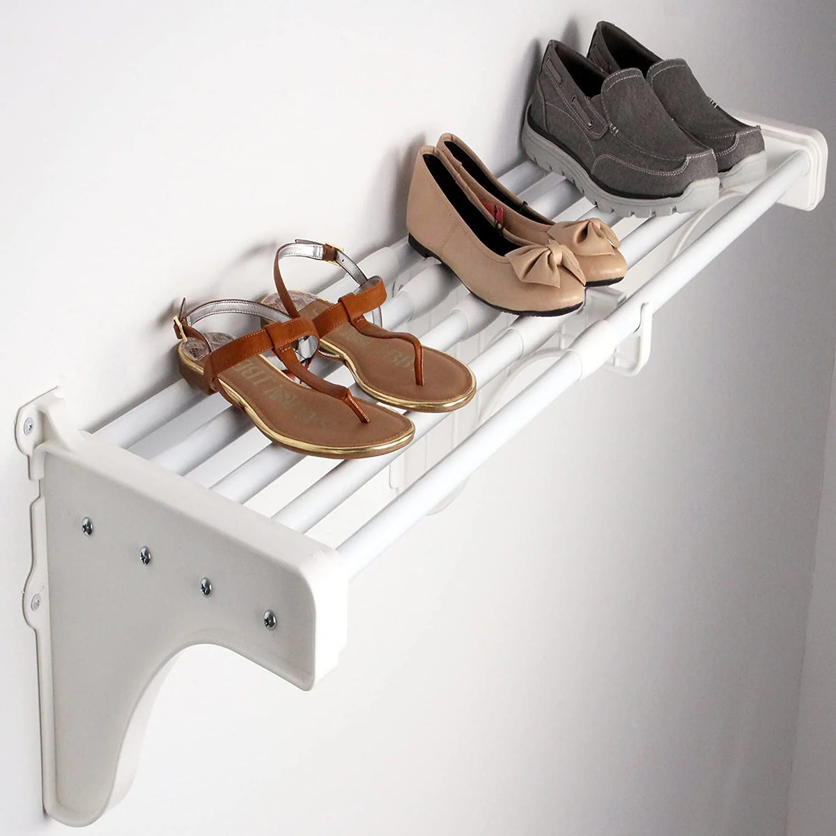 White Wall Mount Expandable Shelving Kit G338751