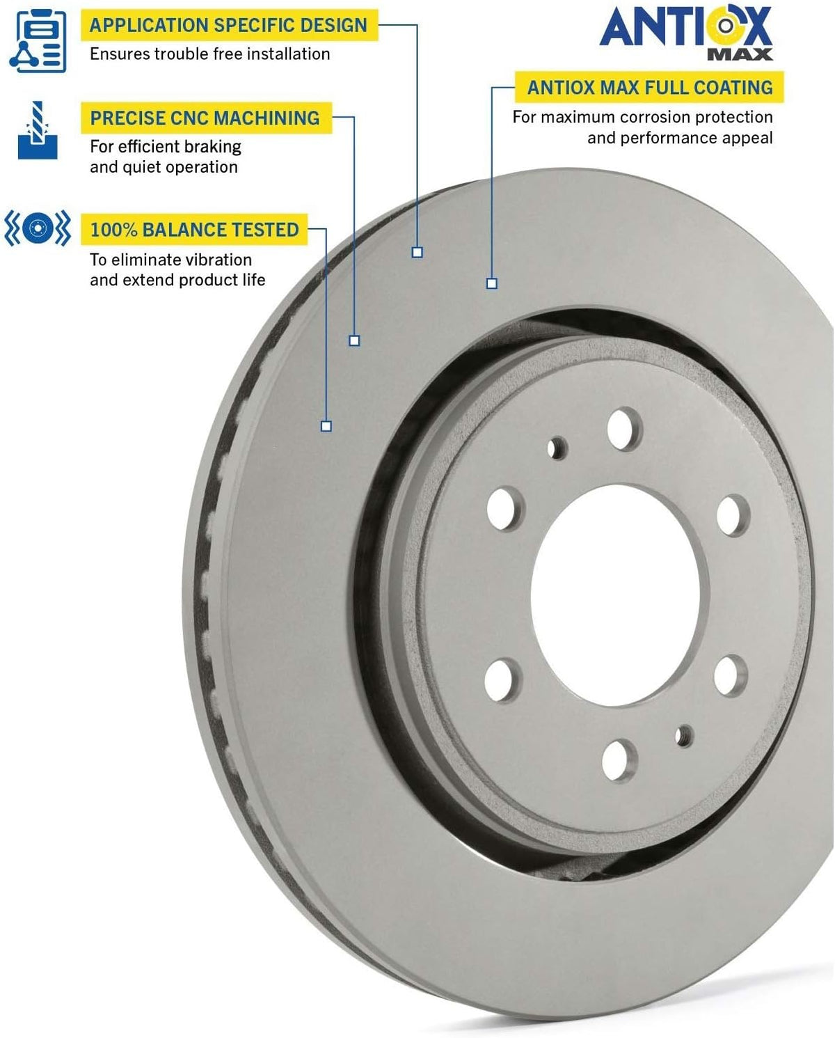 Front Brake Pads and Front Brake Rotor (2 Pack) P8787