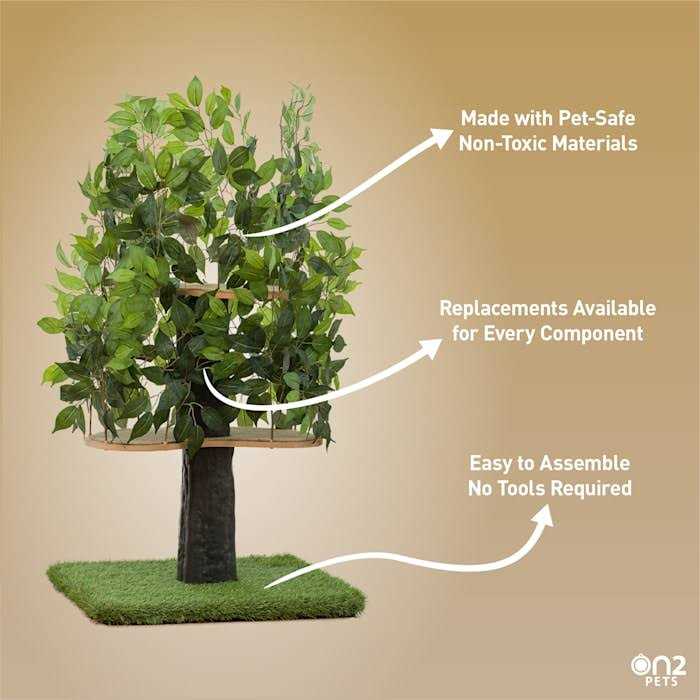 4ft Interchangeable Leaves Cat Activity Tree B870
