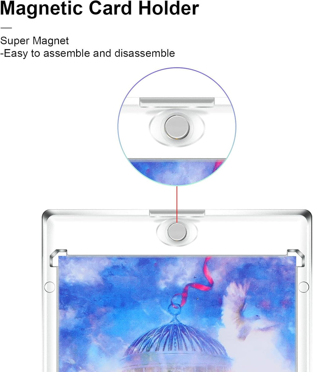 10 Pc Magnetic Card Holder Clear Display Card Protector G119