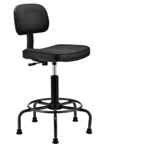 Fabric Desk Stool Black T62815