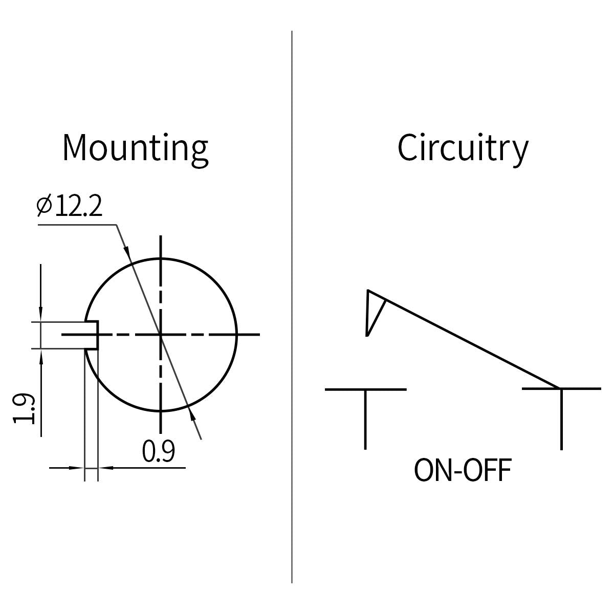 SPST ON-Off 2 Pin 12V 10A Toggle Switch with Waterproof Cover F230500