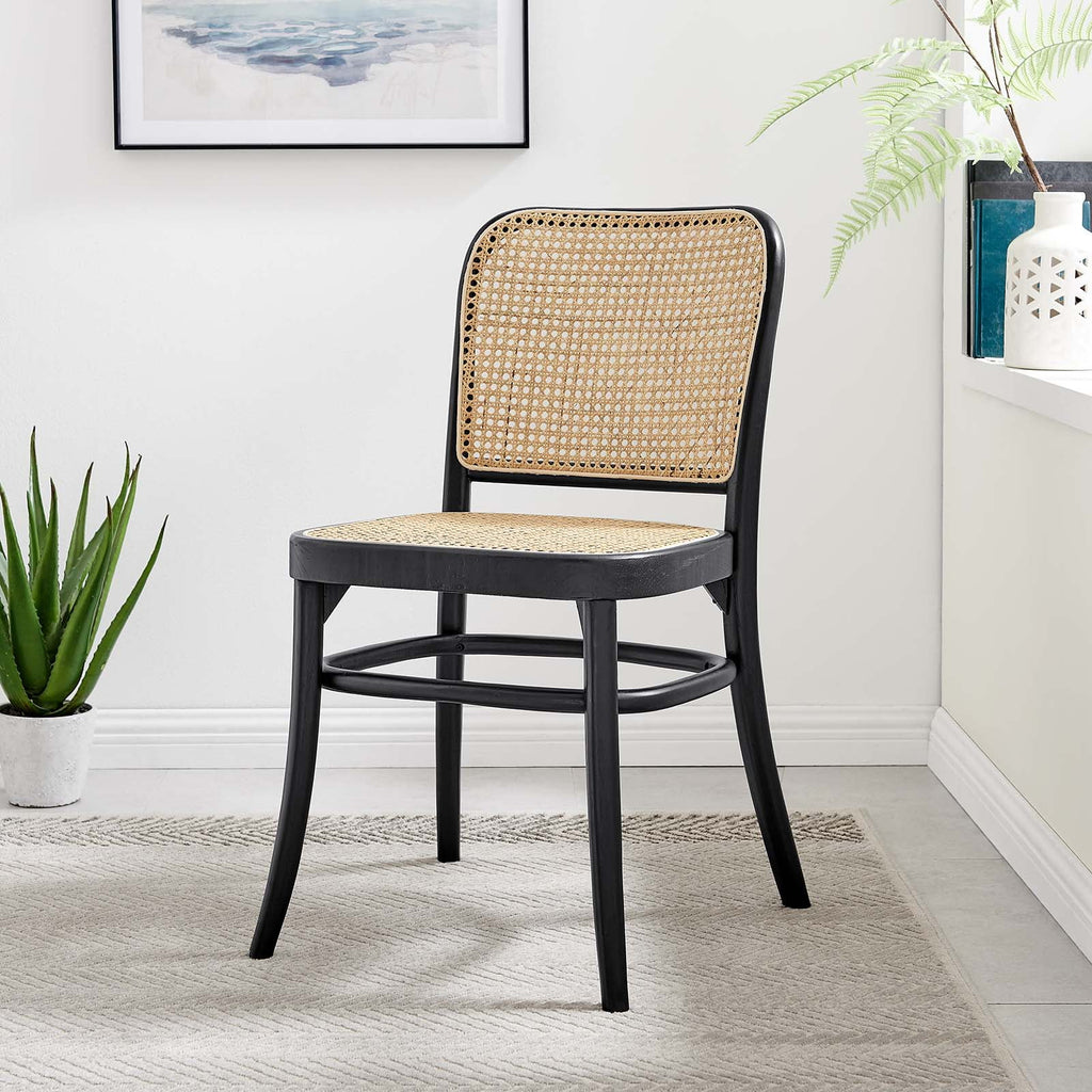Black Wood Dining Side Chair K342