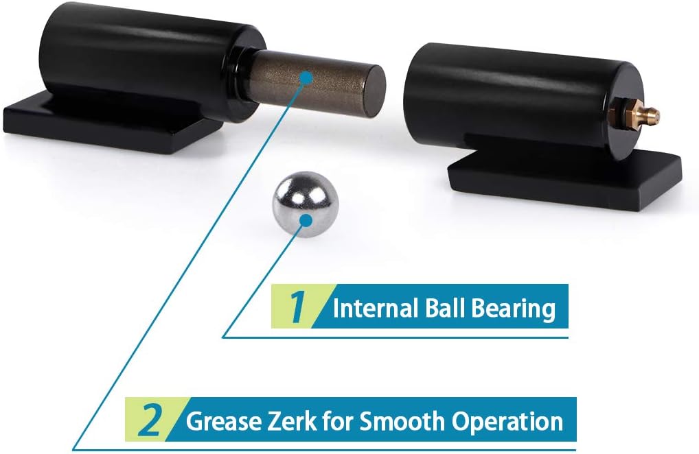 2-Set Weld-on Barrel Style Gate Hinge, 4400 Lbs, Pack of 2 V225