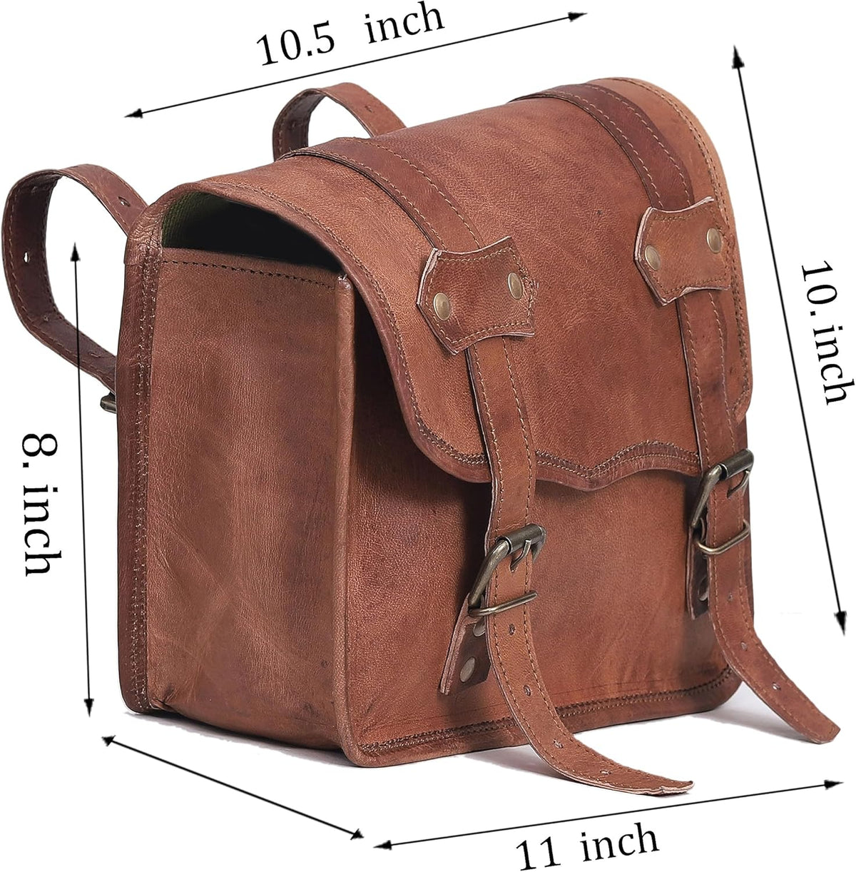 Leather Motorcycle Saddlebags (Set of 2) M684139