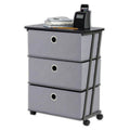 Grey 3-Drawer Storage Cart C3199