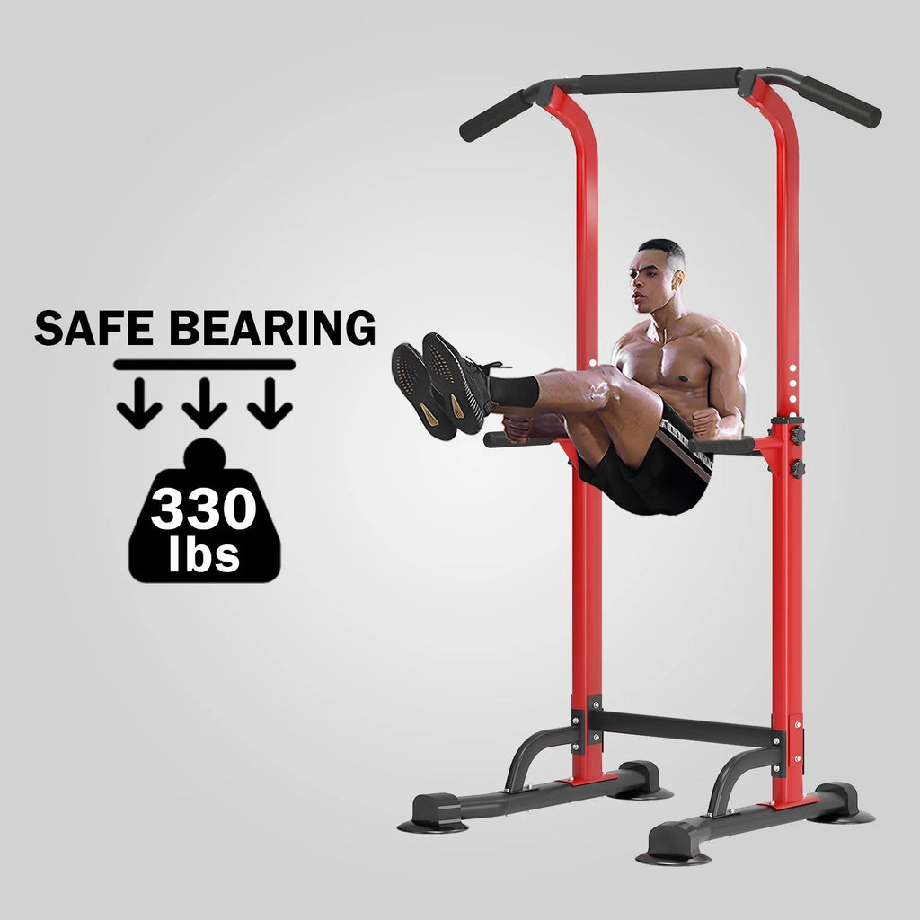 Adjustable Pull up Power Tower Dip Stands 600lbs L940388