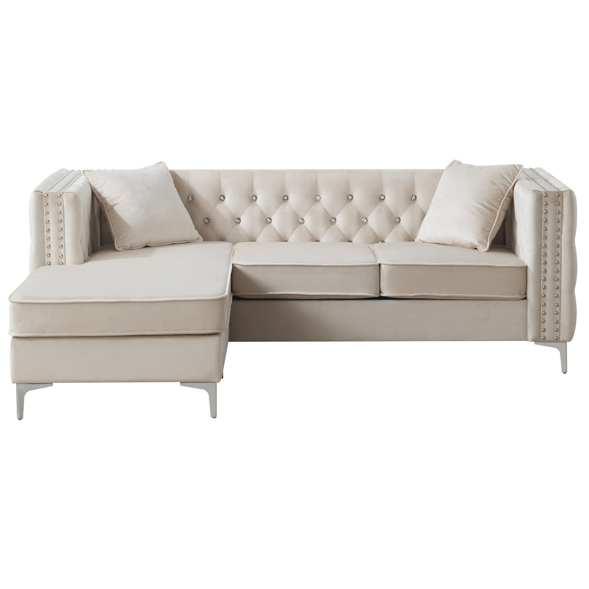 Ivory Sofa Chaise U132599