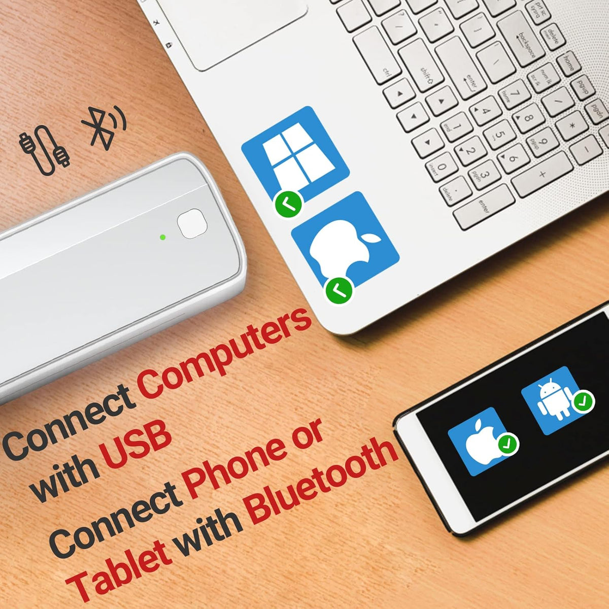 Bluetooth Thermal Label Printer T333