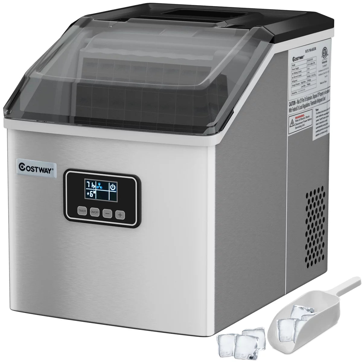 Stainless Steel Countertop Ice Maker Machine T2871