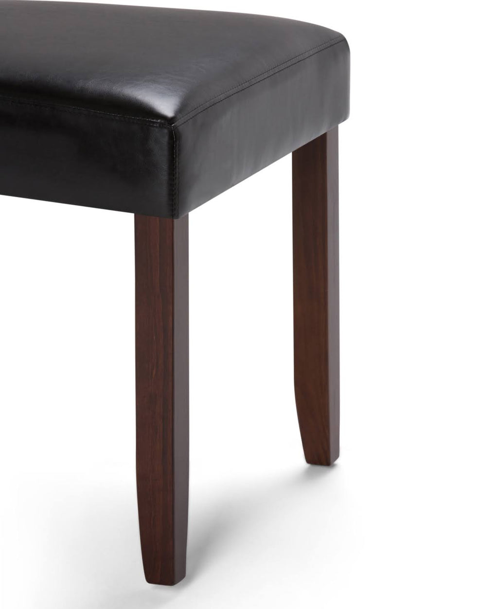 Faux Leather Parson Dining Chair, Satin Cream, Set of 2 K840