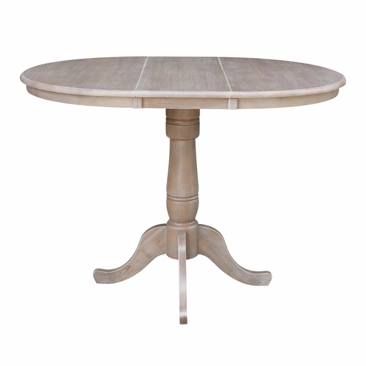36" Round Top Pedestal Table with 12" Leaf R7355