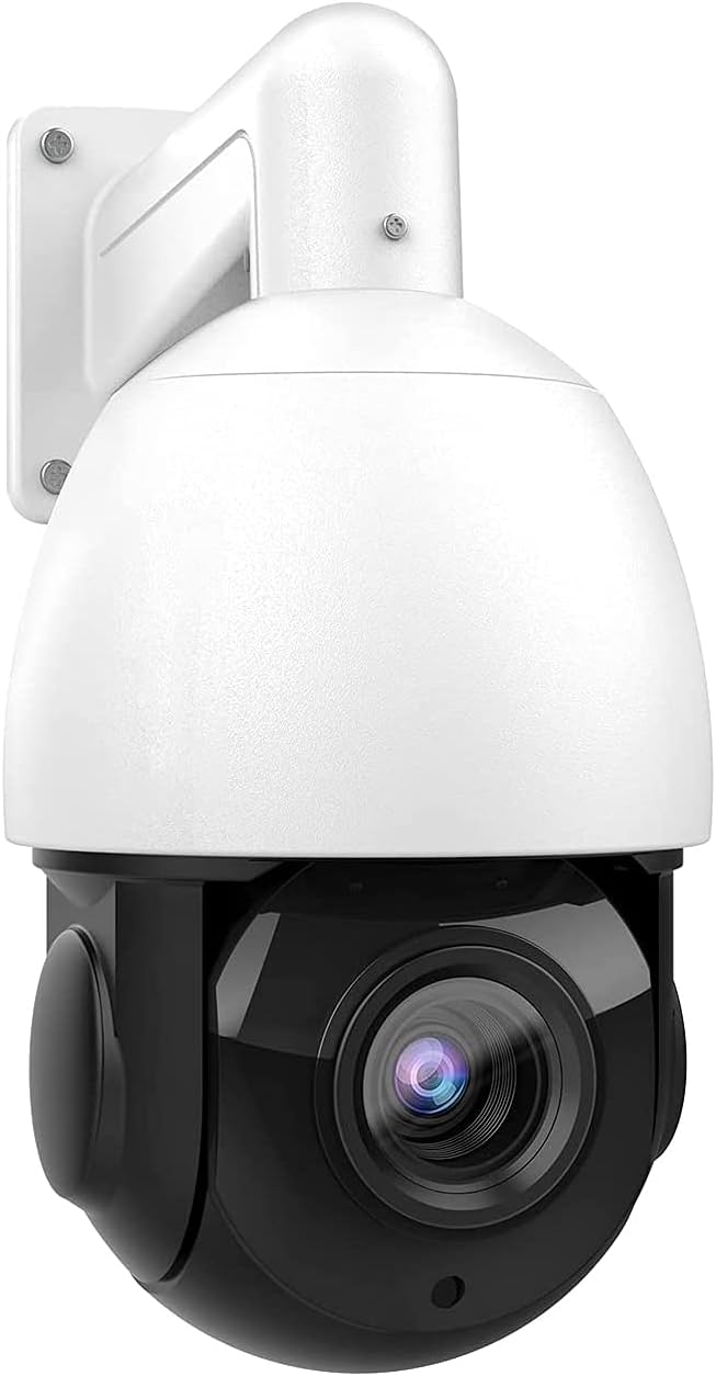 Outdoor 4K 8MP PTZ PoE IP Camera Speed Dome, 18x Optical Zoom, 165ft IR Night Vision, IP66 P26834
