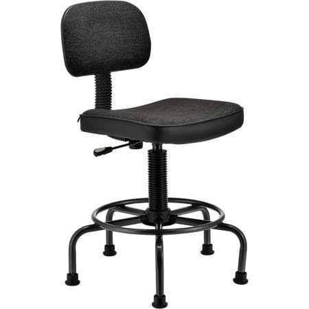 Fabric Desk Stool Black T62815