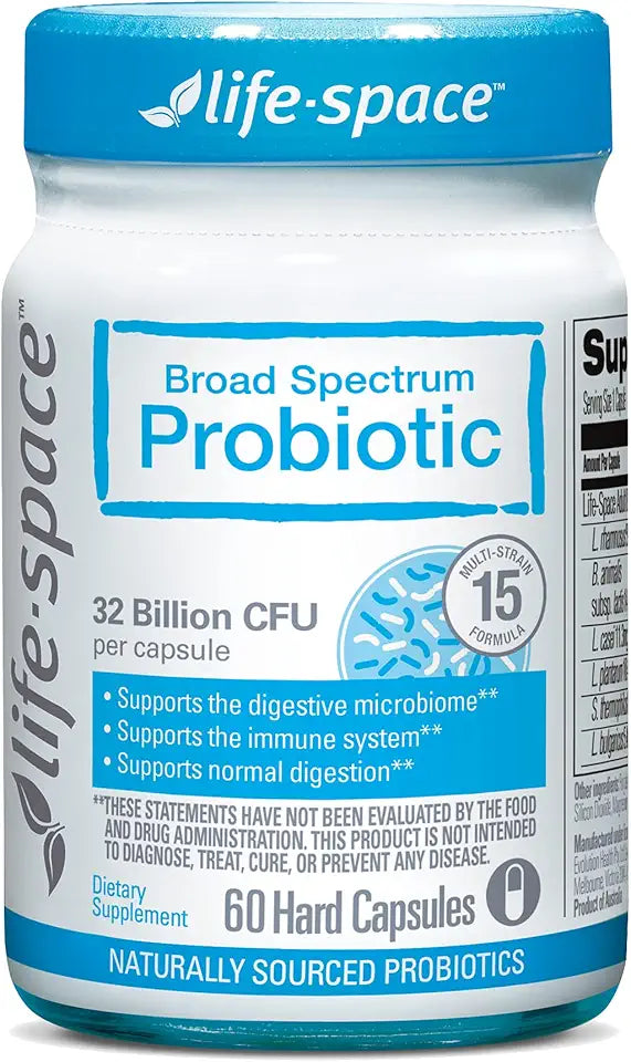 Broad Spectrum Probiotics 32 Billion CFU 15 Strains 60 Veg Capsules S585446