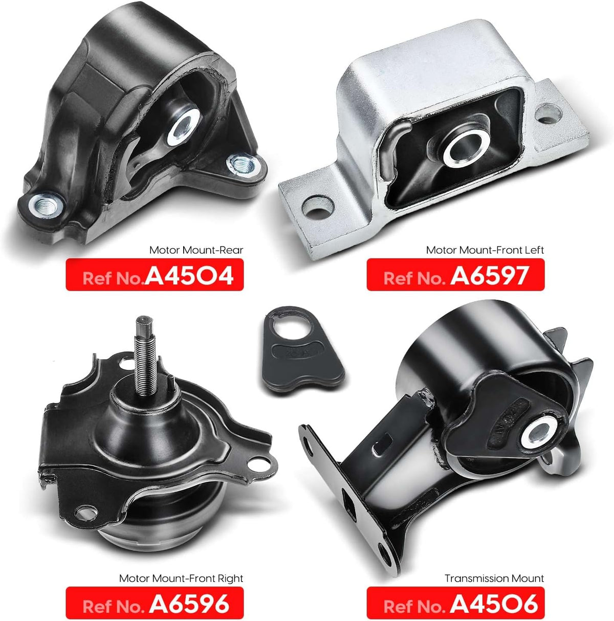Engine Motor and Transmission Mount Kit Compatible with Honda CR-V 2002-2006 L4 2.4L Automatic Transmission 4 PCS C55017