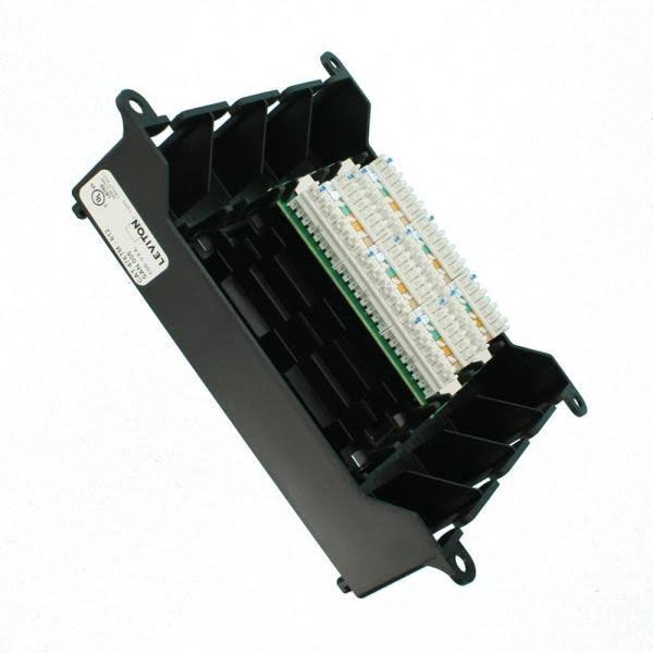 Patch Panel - CAT 6 - RJ-45 X 12 - Black ABS plastic - 12 ports R429