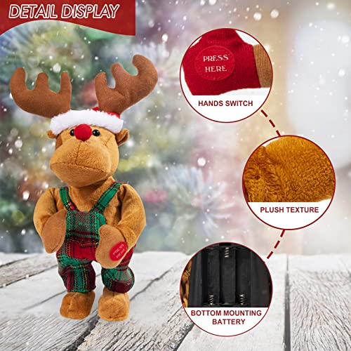 Animated Plush Rudolph The Red-Nosed Reindeer Stuffed Animal J143