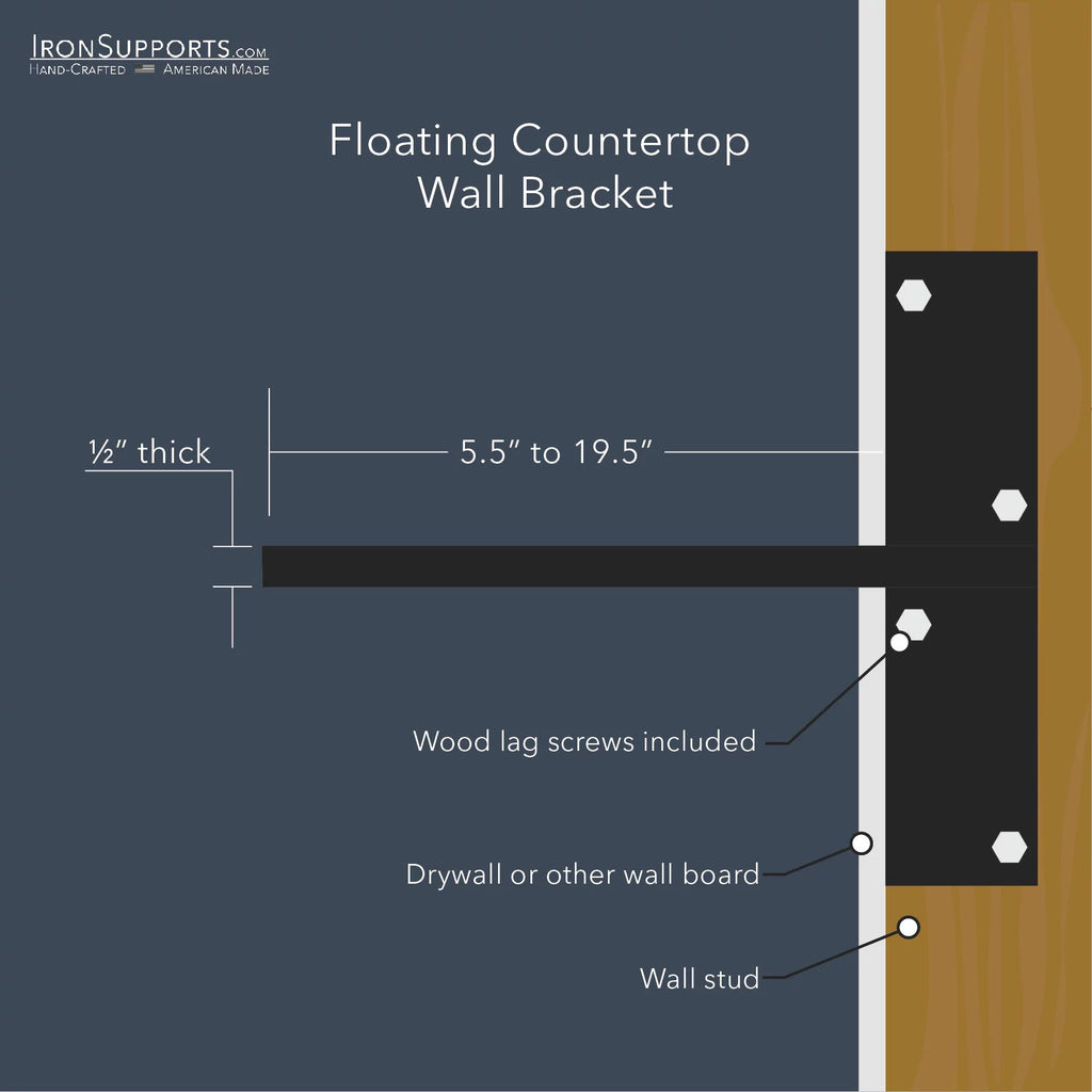 Floating Countertop Wall Bracket N7400