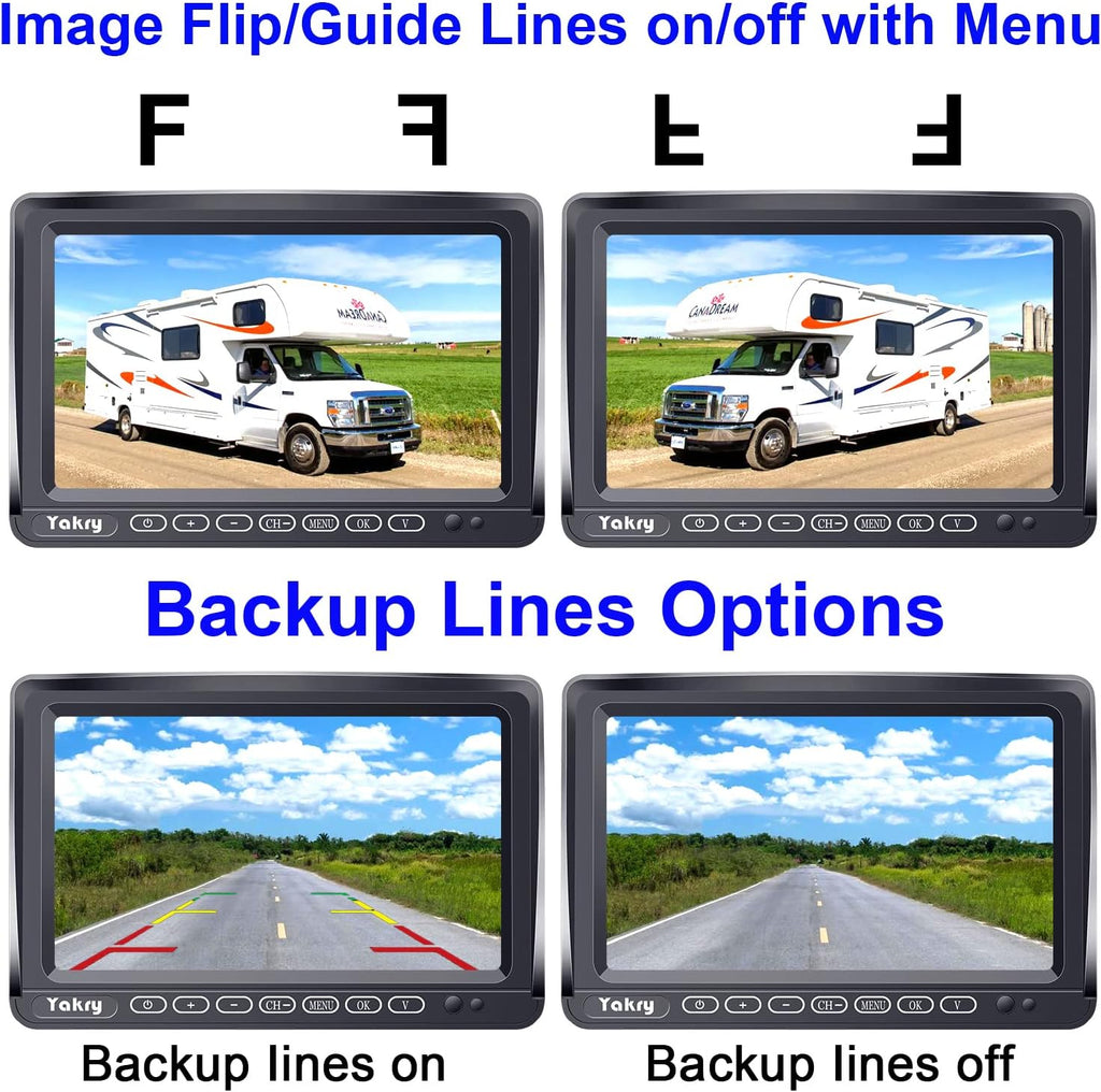 Wireless Backup Camera 7 Inch DVR Monitor Touch Key N51441