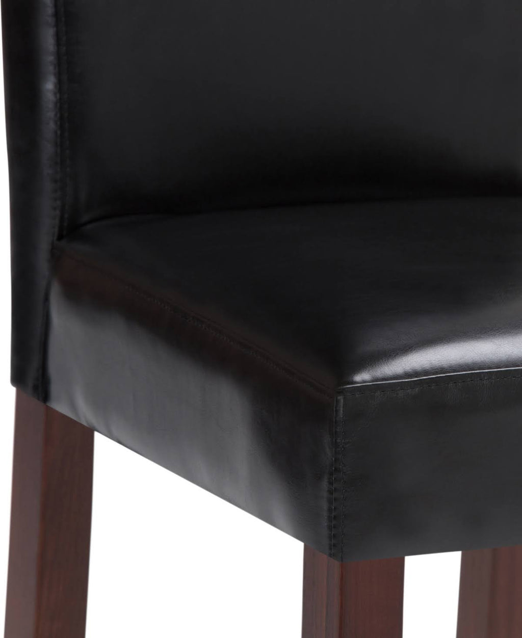 Faux Leather Parson Dining Chair, Satin Cream, Set of 2 K840