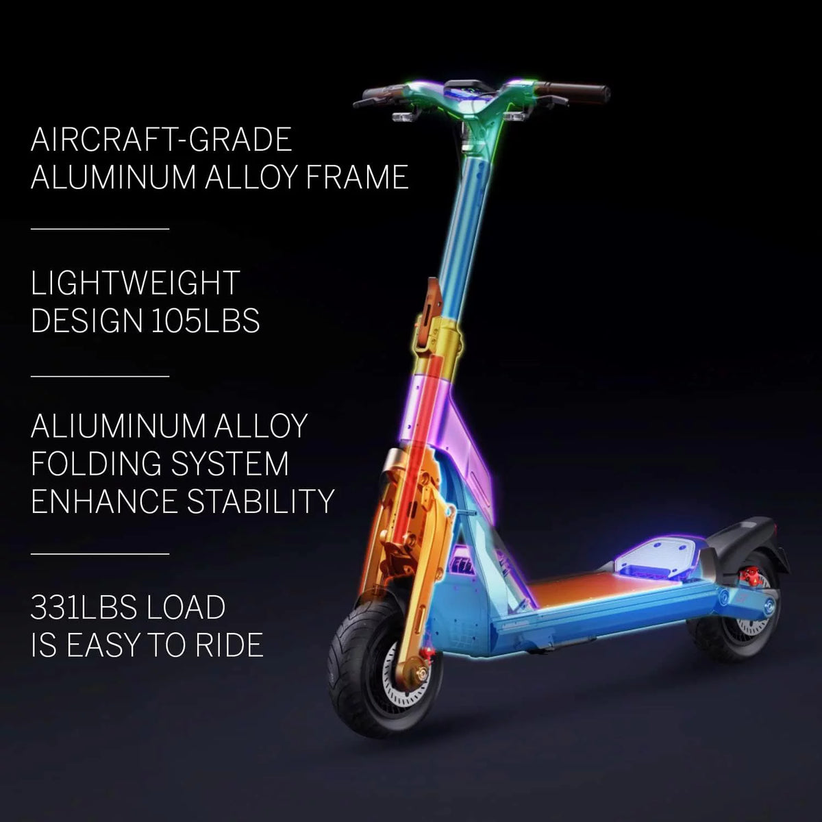 3000W Motor 43.5 Miles Long Range Dual Suspension 11" Tires Foldable Scooter Y324
