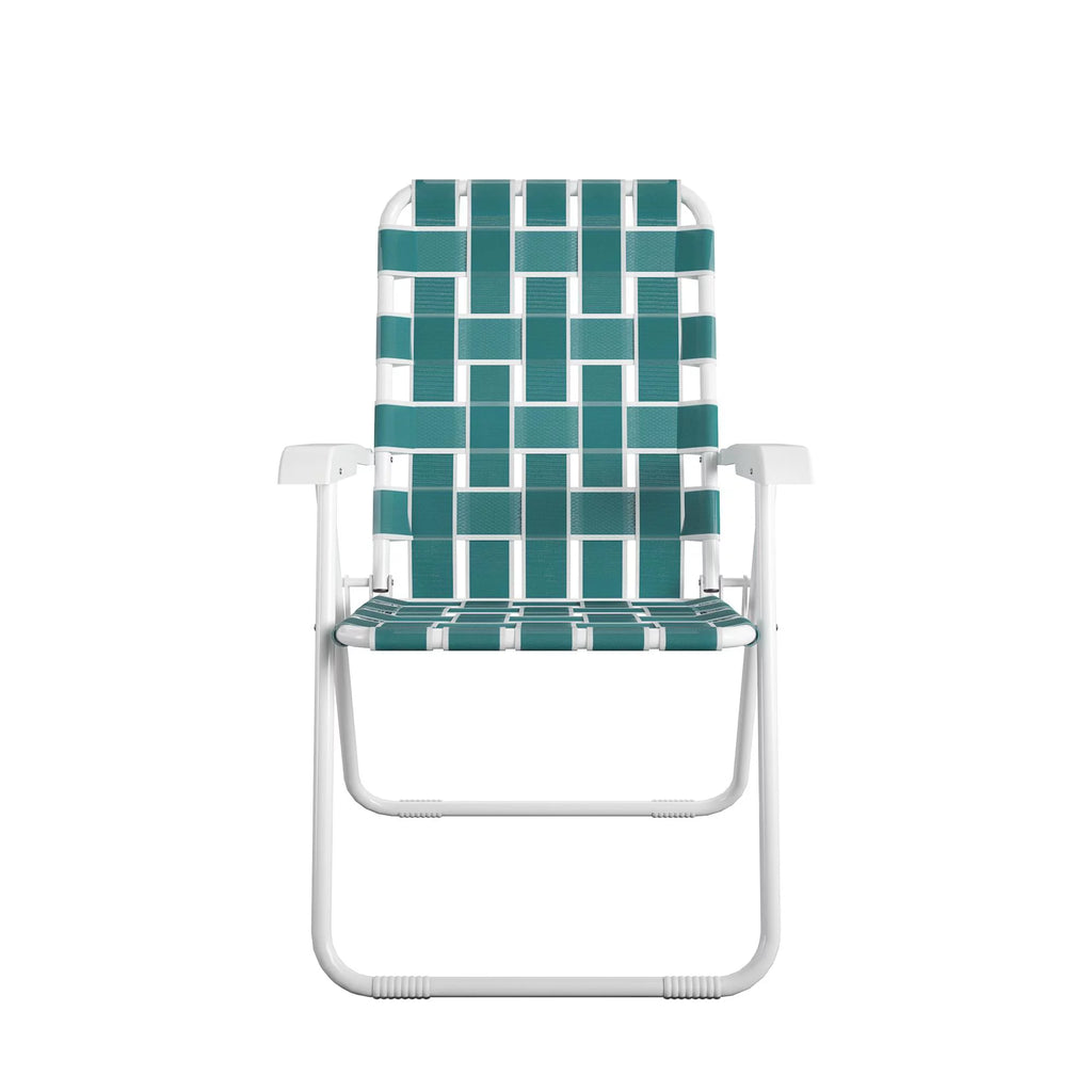 Folding Lawn Chairs 2-Pack Teal E1755