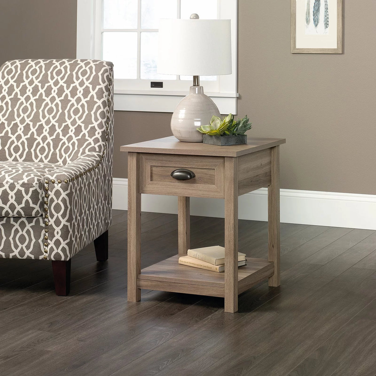 1 Drawer End Table V815768