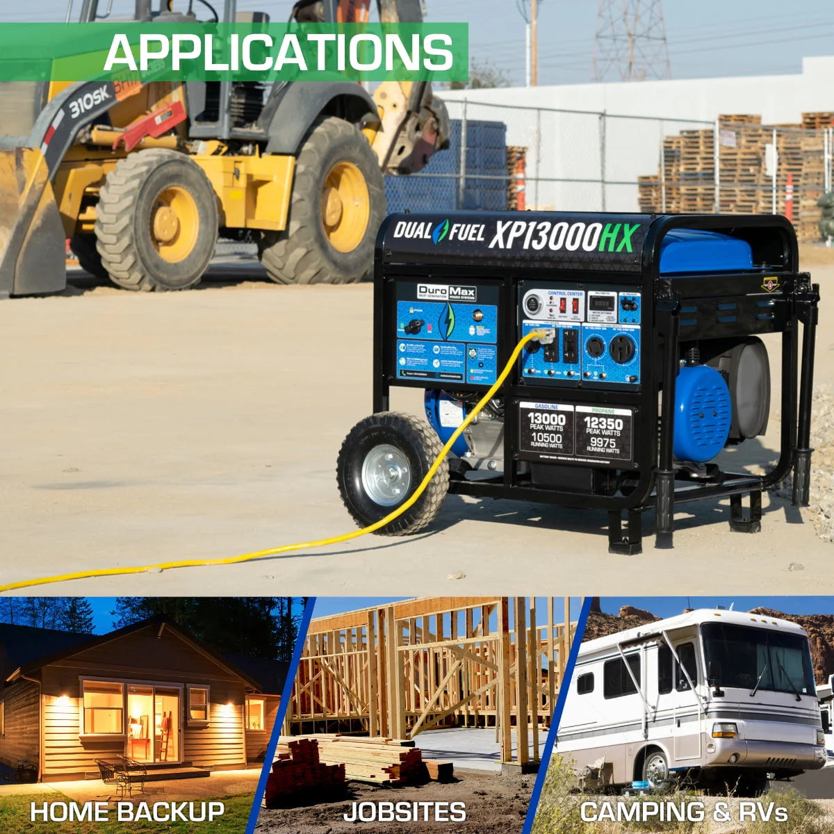 13,000 Watt Dual Fuel Portable Generator T323297
