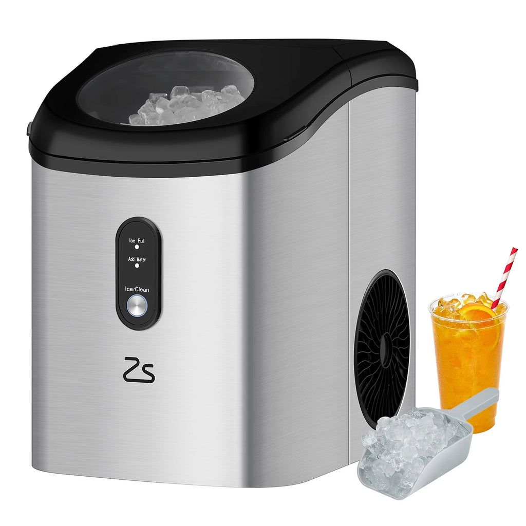 Portable Countertop Ice Maker with Ice Scoop and Basket X309
