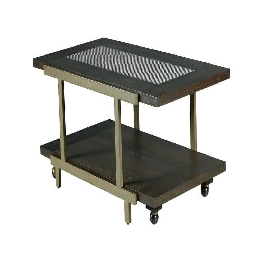Rustic Industrial Cocktail Table with Wood Tabletop and Iron Frame I318513