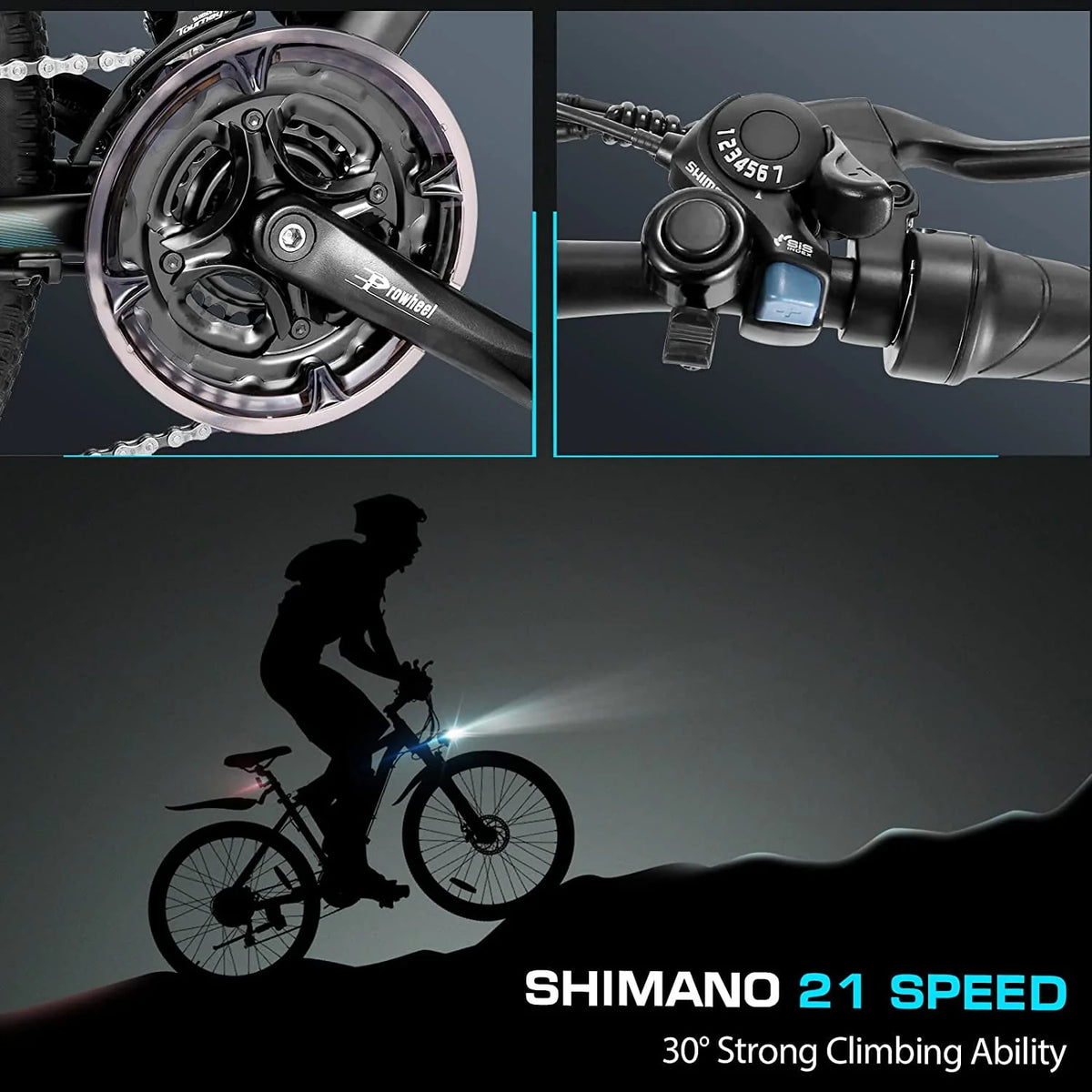Electric Mountain Bike 500W 21 Speed R170897