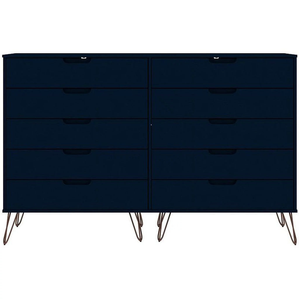 10 Drawer Contemporary Wood Dresser N20857