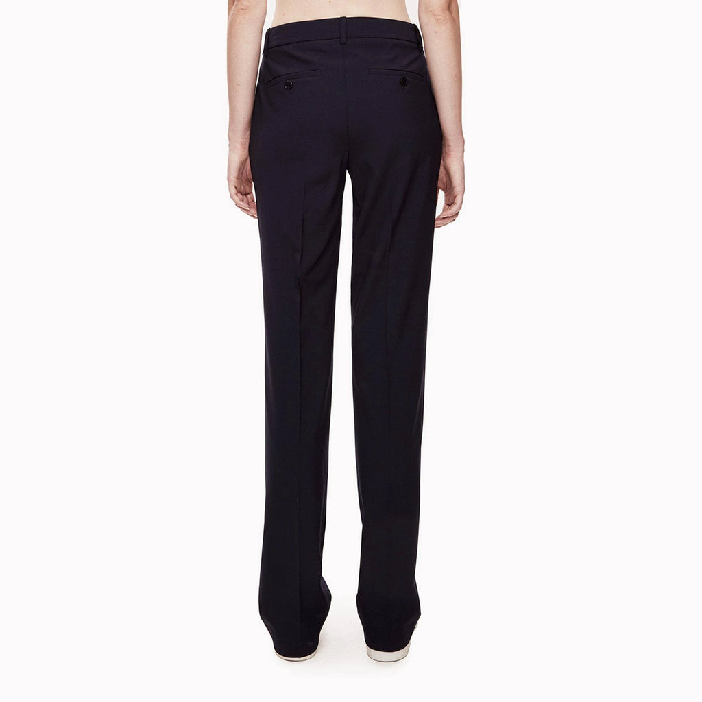 Stretch Wool Relaxed Straight Pant W7263