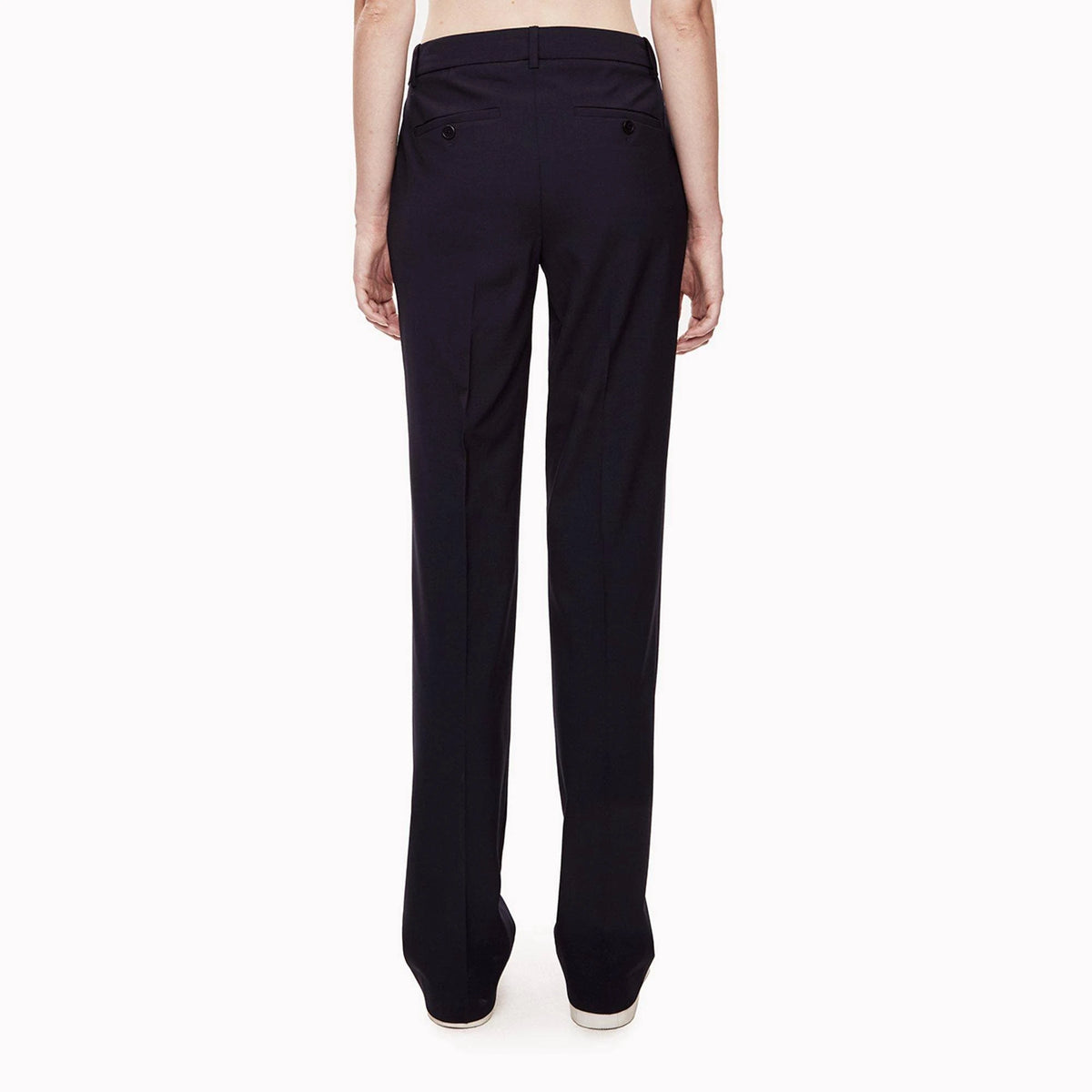 Stretch Wool Relaxed Straight Pant W7263