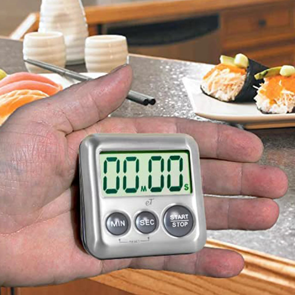 Stainless Steel Digital Kitchen Timer 6 Pack A147519