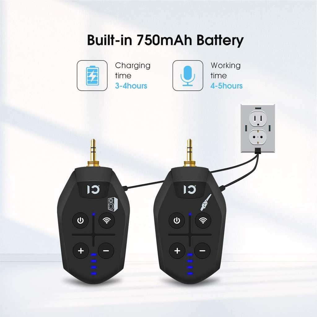 Wireless Guitar Transmitter Receiver Set Pack of 2 P615