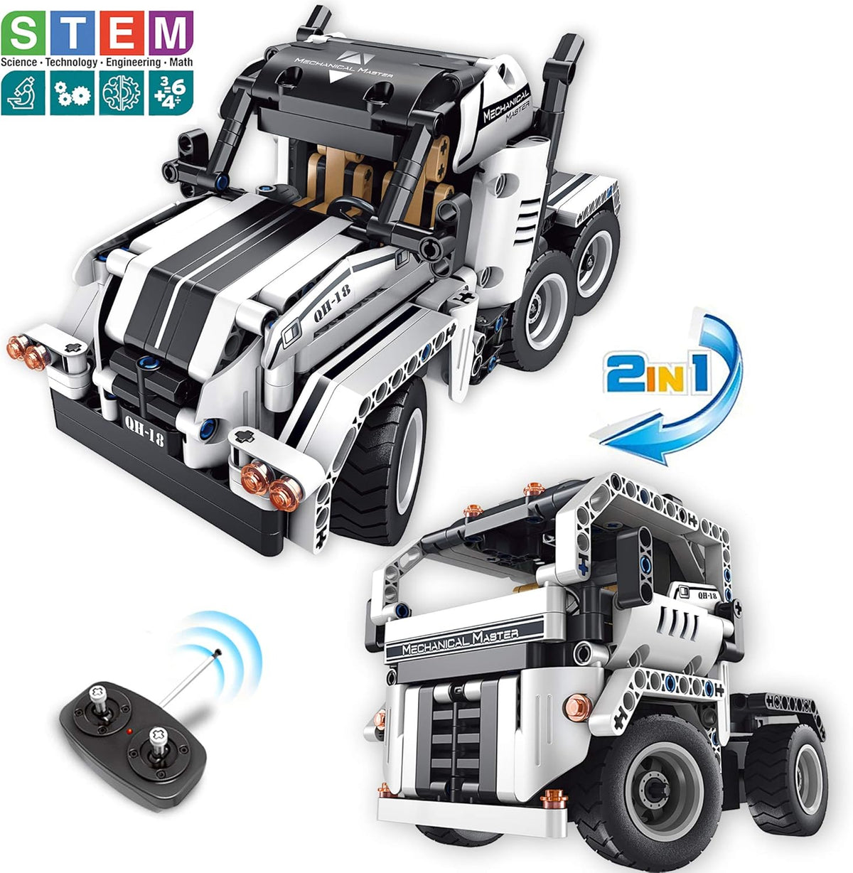 Building Toys 2 in 1 Remote Control Building Kit K463