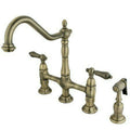 Kitchen Bridge Faucet with Brass Sprayer V194033
