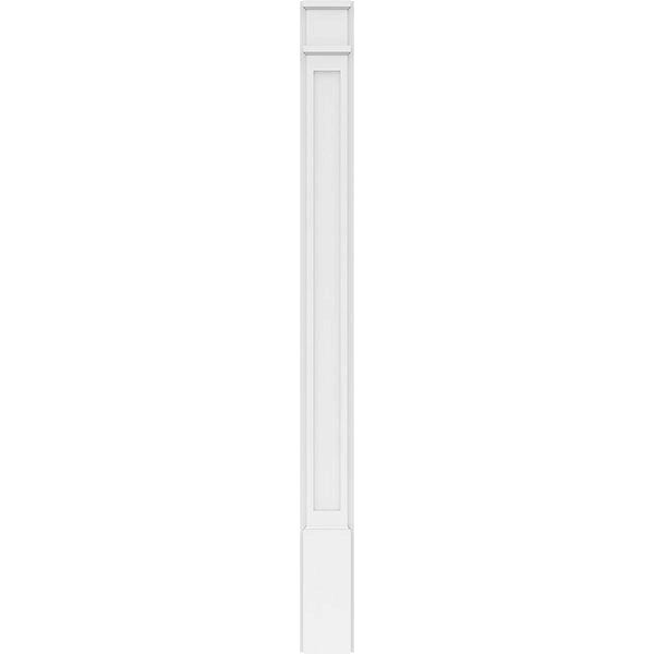 Flat Panel PVC Pilaster with Decorative Capital & Base (Pair) K938027