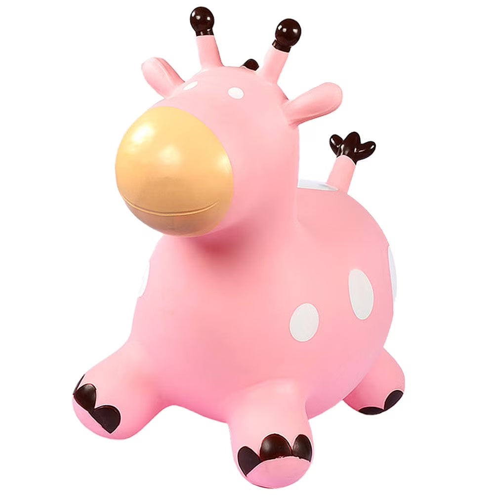 Inflatable Bouncing Horse Toy with Air Pump (Pink) P279103
