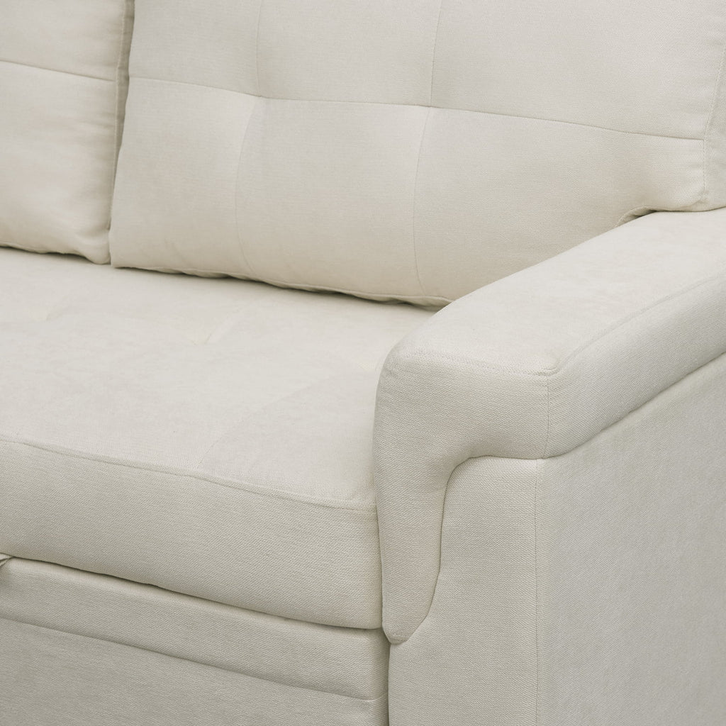 Reversible Sleeper Sectional Sofa with Storage Chaise N3692