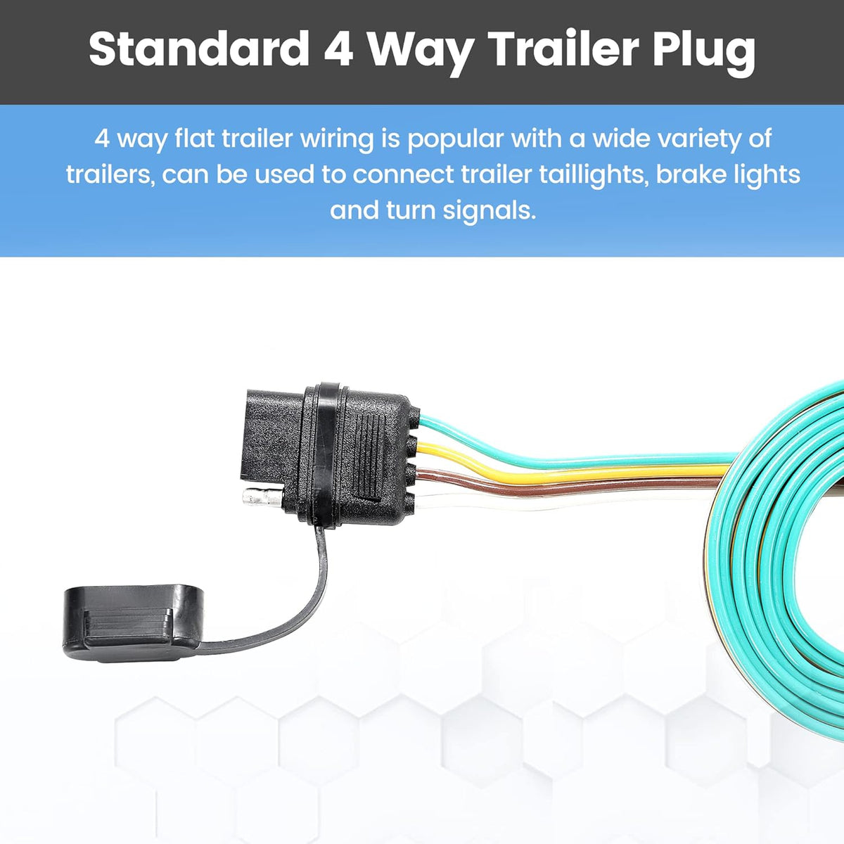4 Way Flat Trailer Wiring Harness K801556
