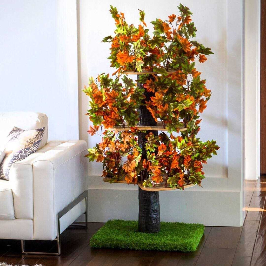 4ft Interchangeable Leaves Cat Activity Tree B870