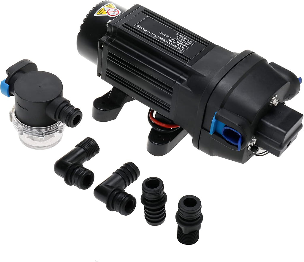 Water Diaphragm Self Priming Pump 40PSI 4.5GPM 12V Automatic C145254