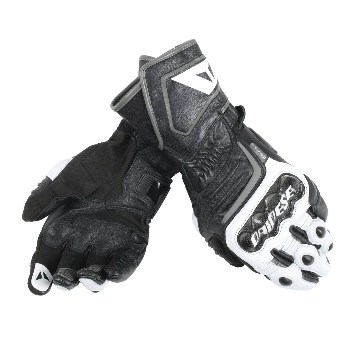 White Black Long Gloves V1839