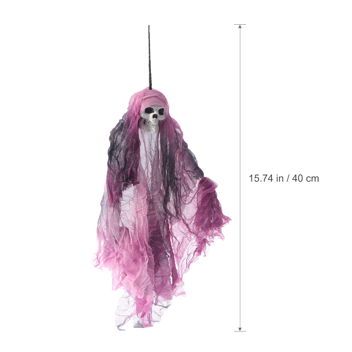 Purple Halloween Skull Decoration Prop C28485