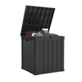 100 Gallon Black Resin Outdoor Storage Box C652198